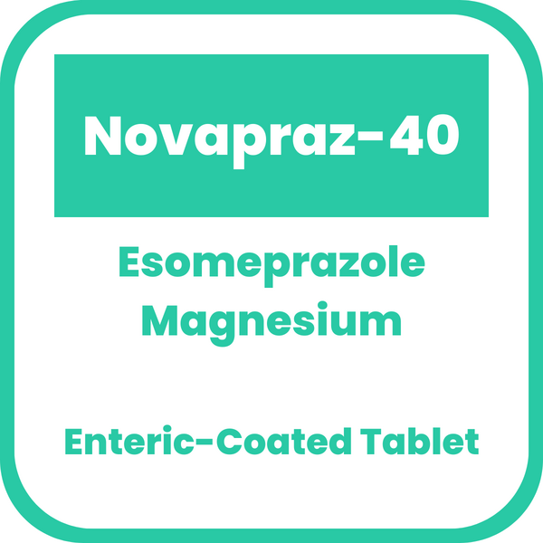 NOVAPRAZ40 Esomeprazole Magnesium Trihydrate 40mg EntericCoated Tablet 100's price in the